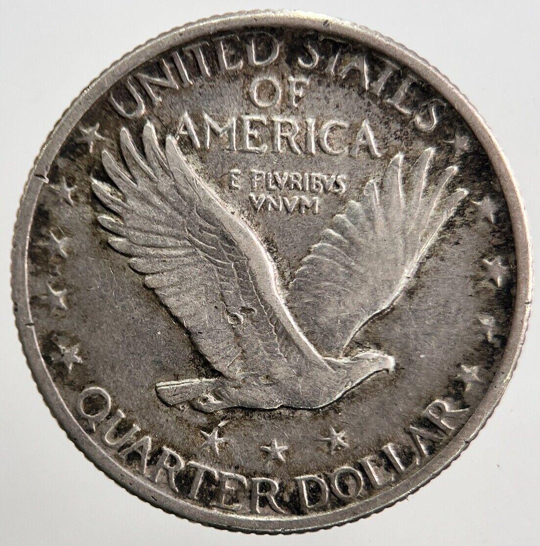 1920 US USA Standing Liberty Quarter Silver Coin | Very High Grade | a5369