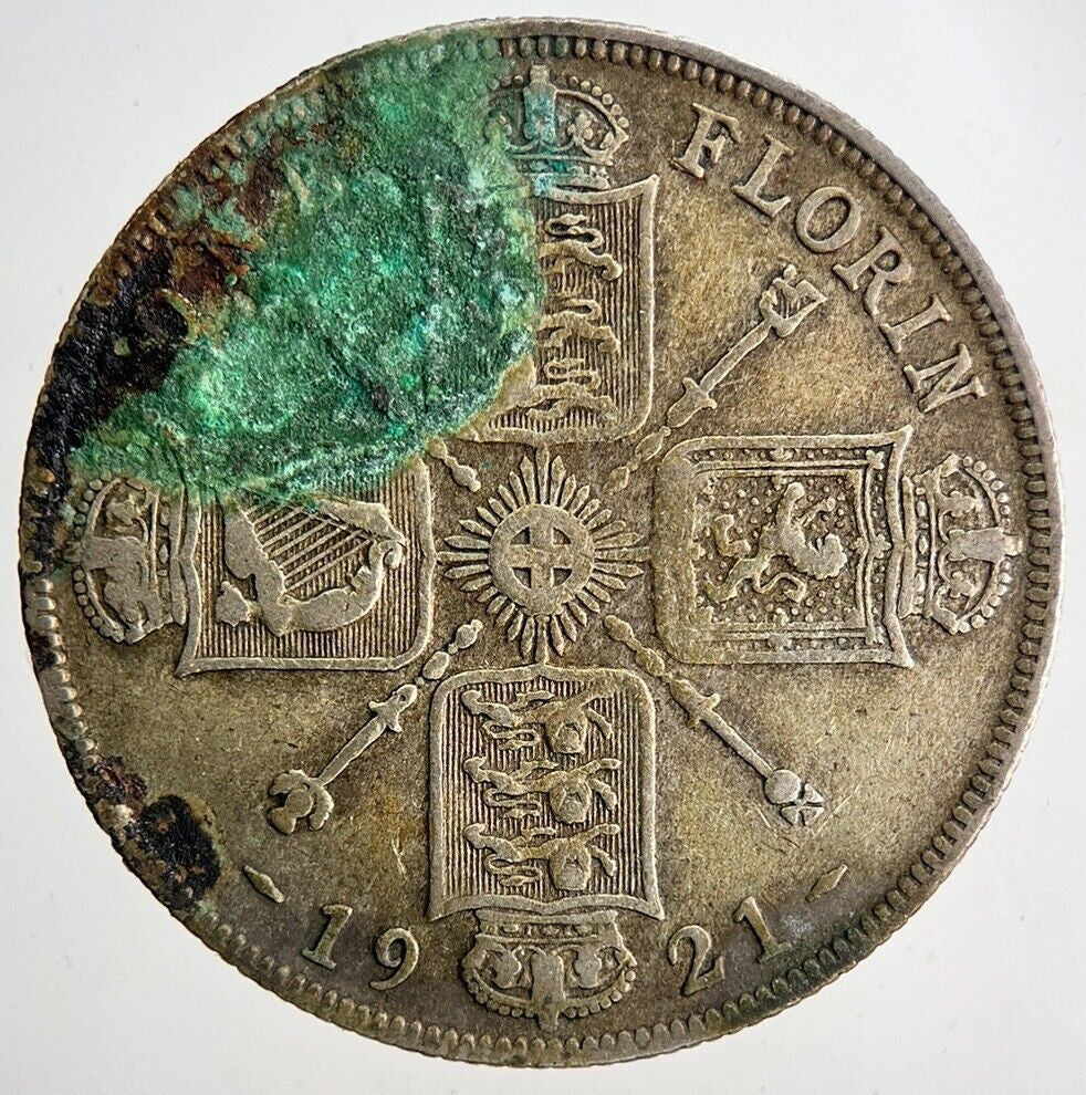 1921 George V Florin Silver Coin | Fine Collectable Grade | a6695