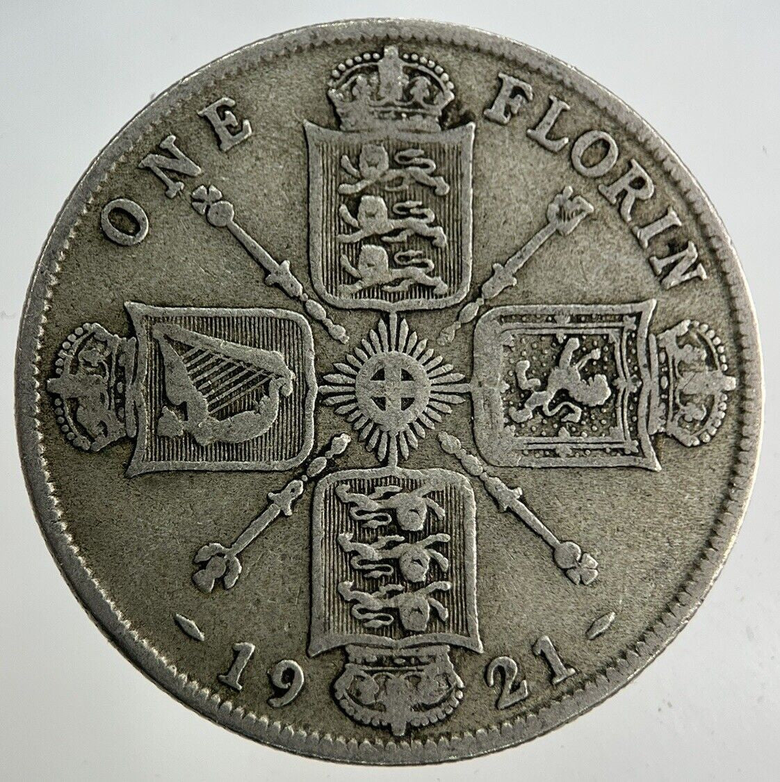 1921 George V Florin Silver Coin | Fine Collectable Grade