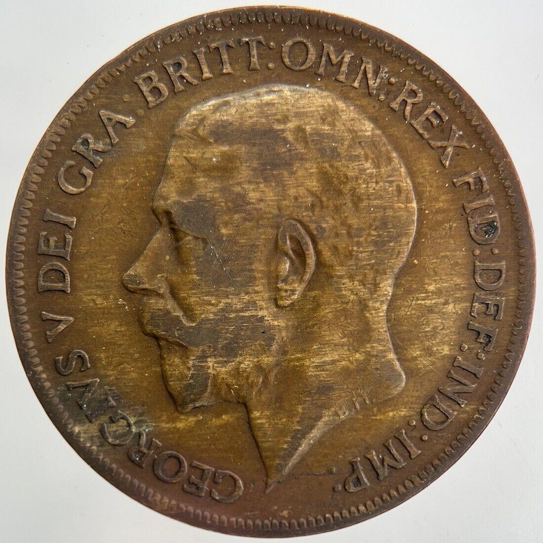 1921 George V One Penny Coin | Fine Collectable Grade
