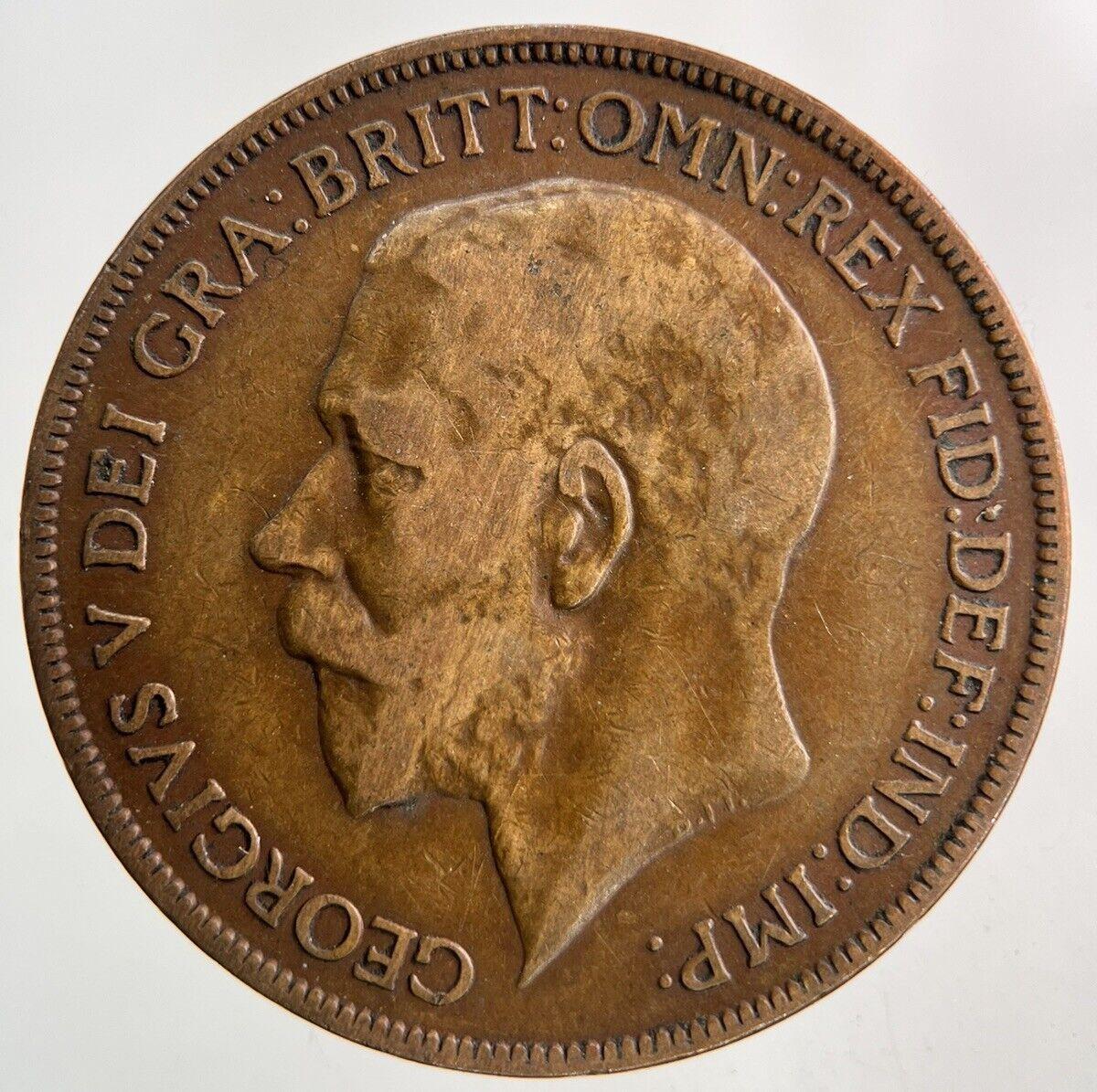 1921 George V One Penny Coin | Fine Collectable Grade