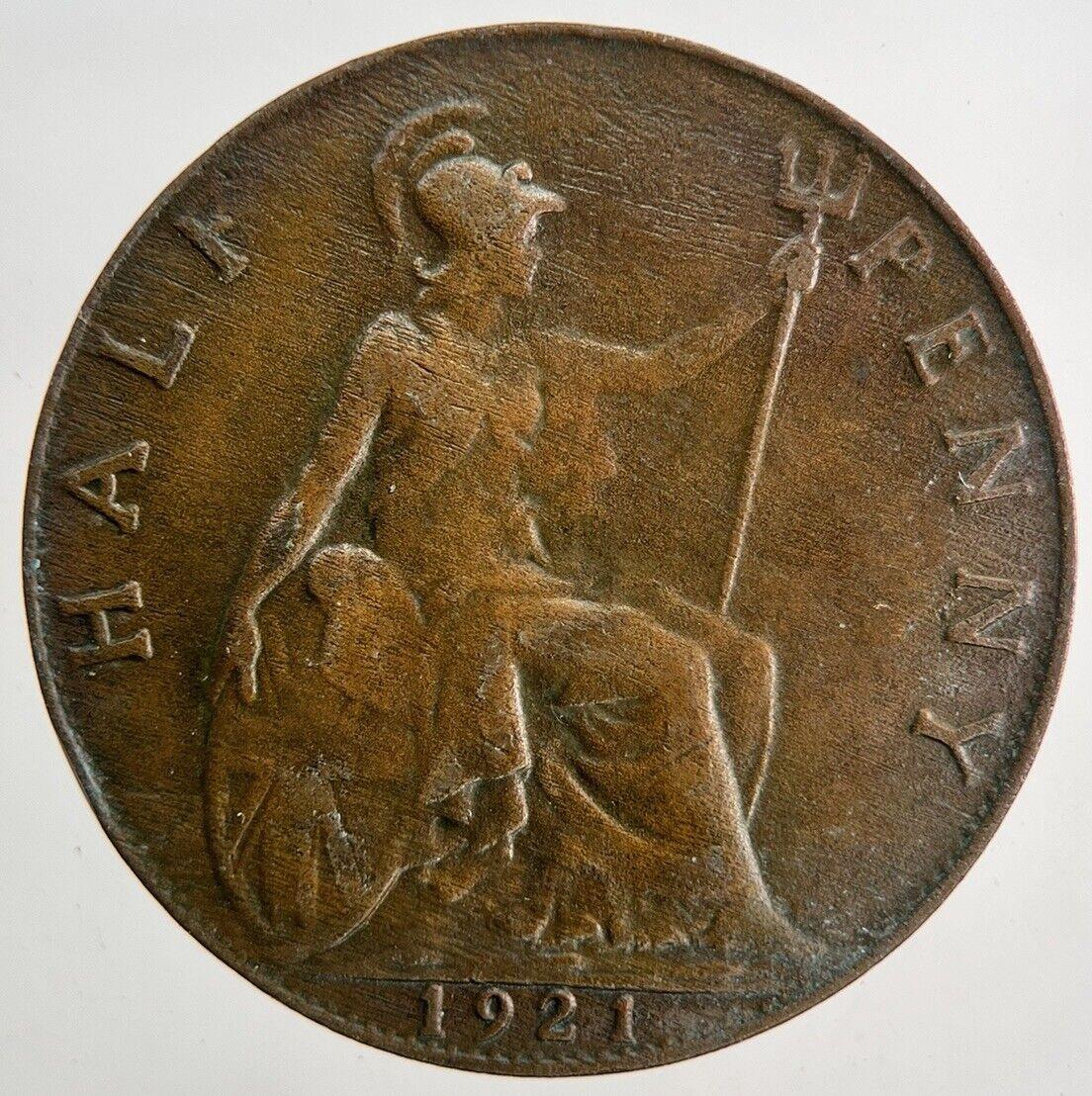 1921 George V Half-Penny Coin | Fine Collectable Grade