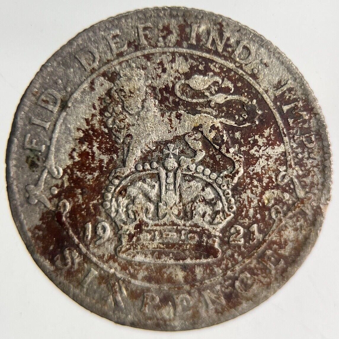 1921 George V Sixpence Silver Coin | Collectable Grade