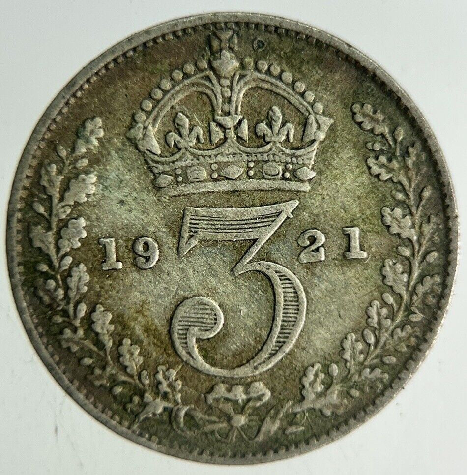 1921 George V Threepence Silver Coin | Fine Collectable Grade