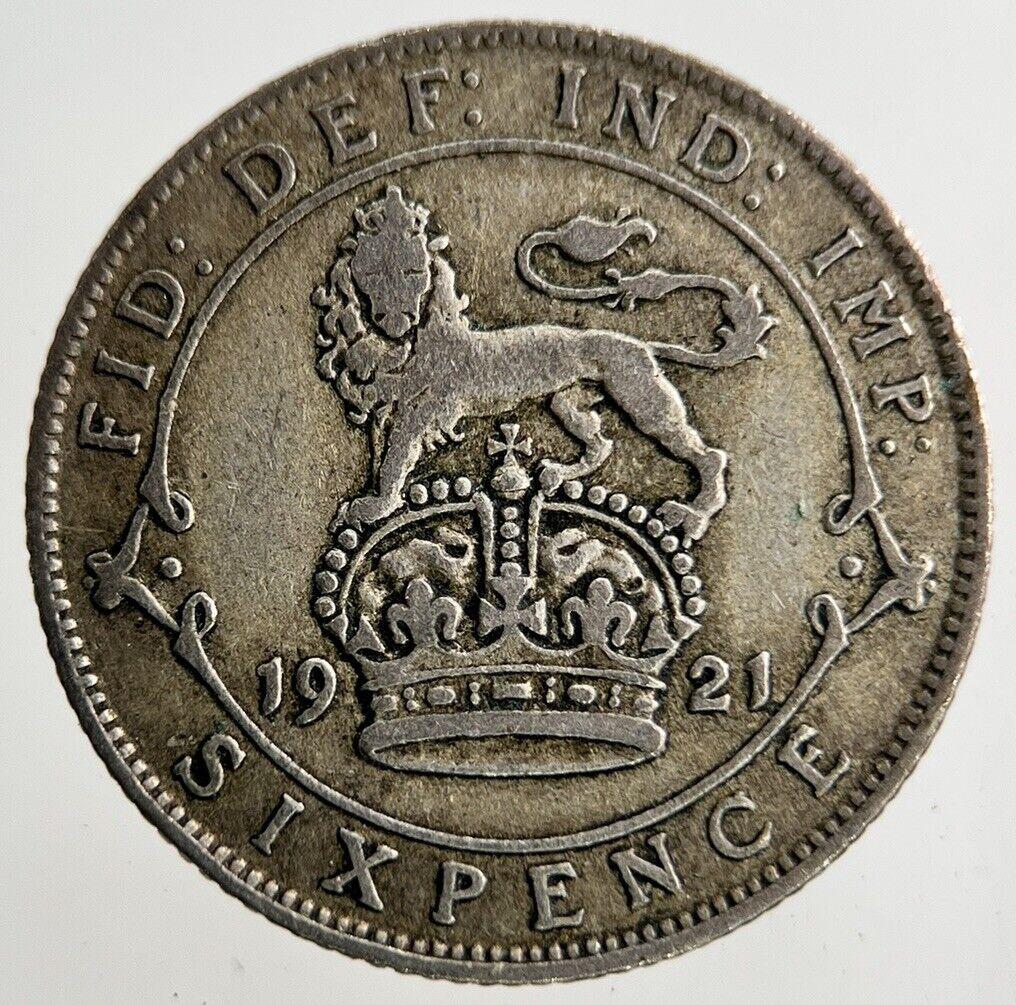 1921 George V Sixpence Silver Coin | Fine Collectable Grade