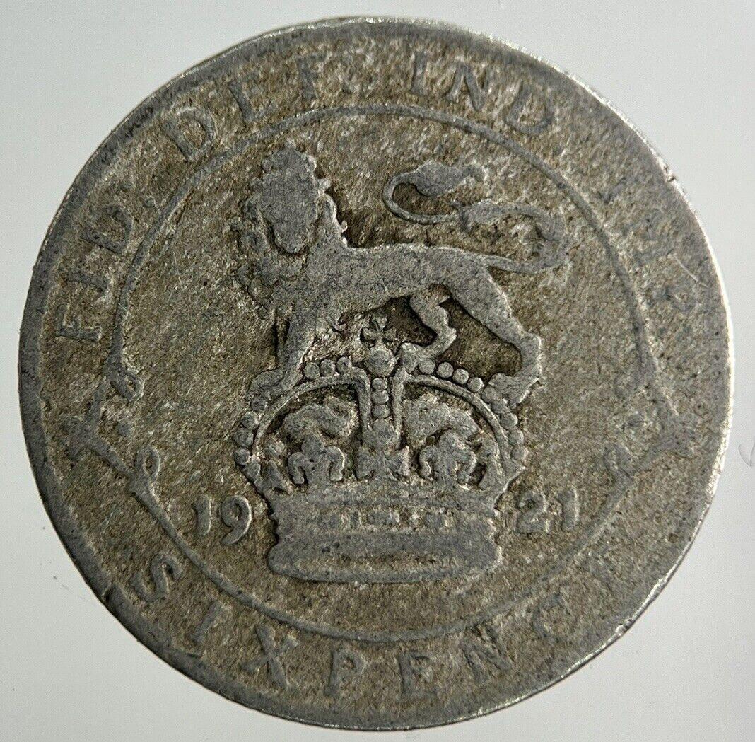 1921 George V Sixpence Silver Coin | Collectable Grade