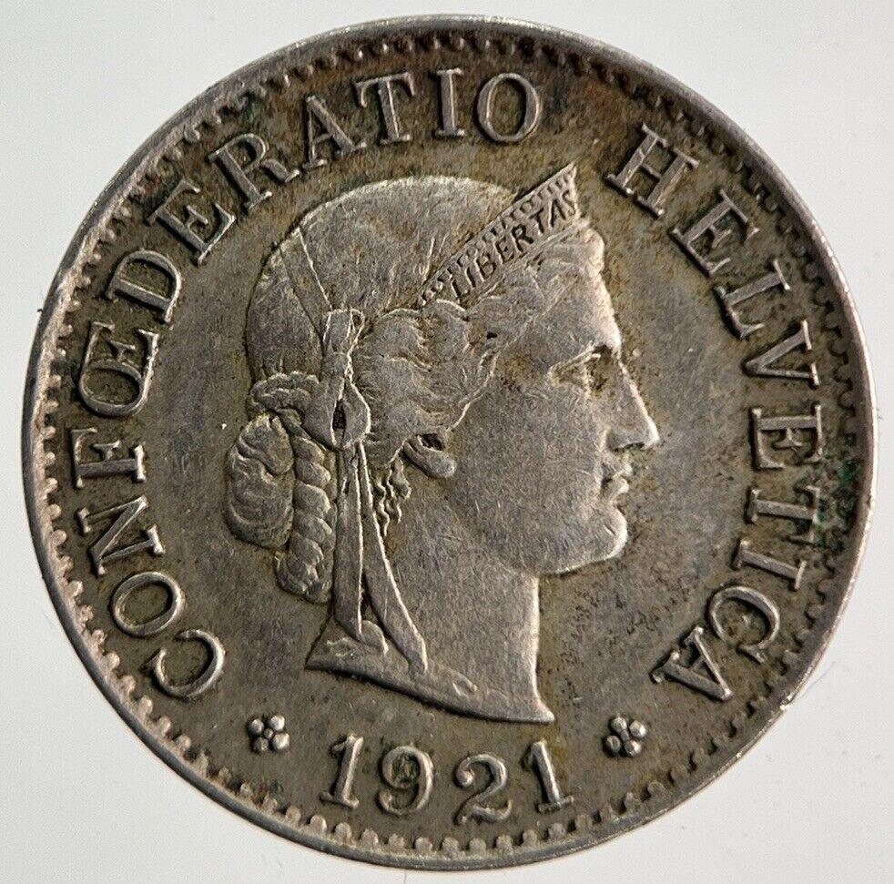 1921 Switzerland Swiss 5 Rappen Coin | Fine Collectable Grade