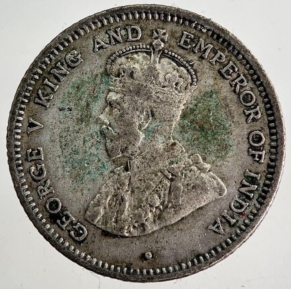 1922 25 Cents Ceylon Sri Lanka Silver Coin | Fine Collectable Grade | a8760