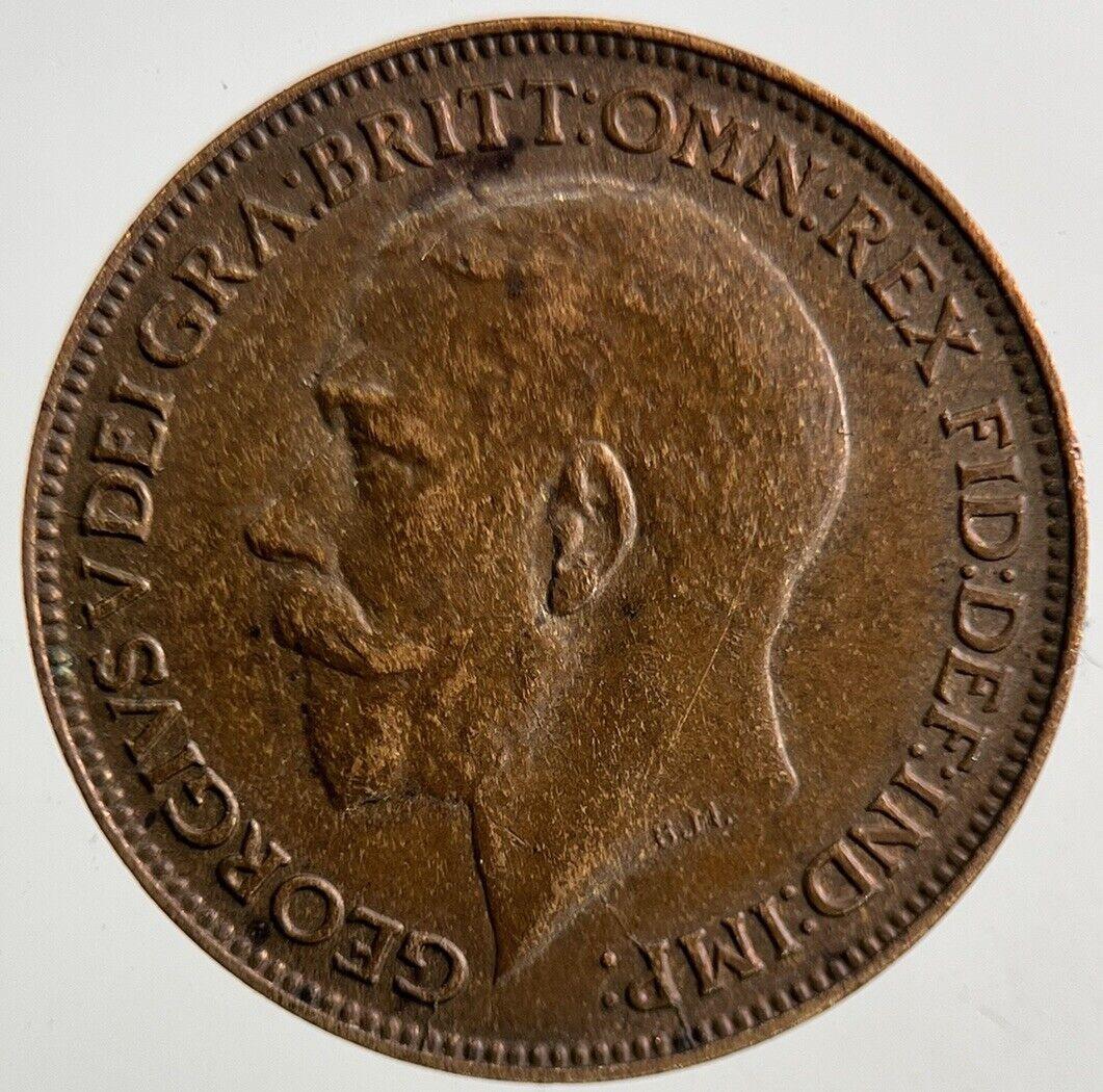 1922 George V Farthing Coin | Fine Collectable Grade