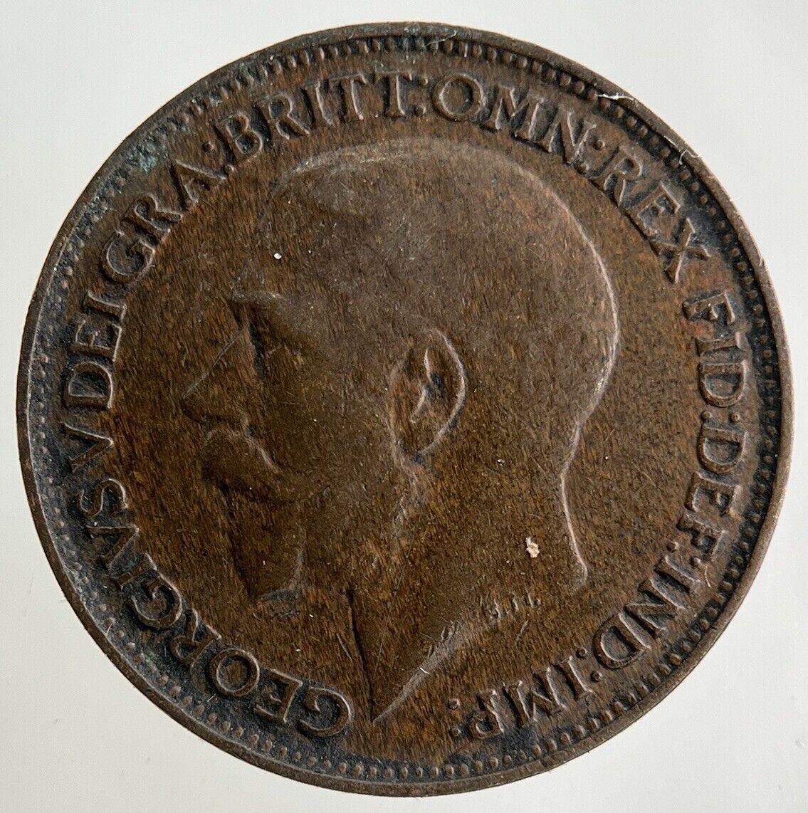 1922 George V Farthing Coin | Fine Collectable Grade