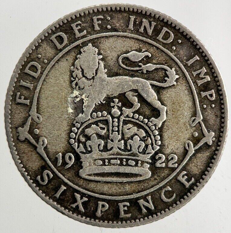 1922 George V Sixpence Silver Coin | Collectable Grade