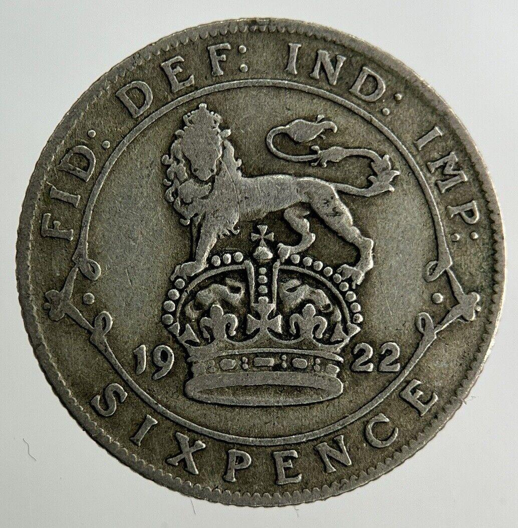 1922 George V Sixpence Silver Coin | Collectable Grade