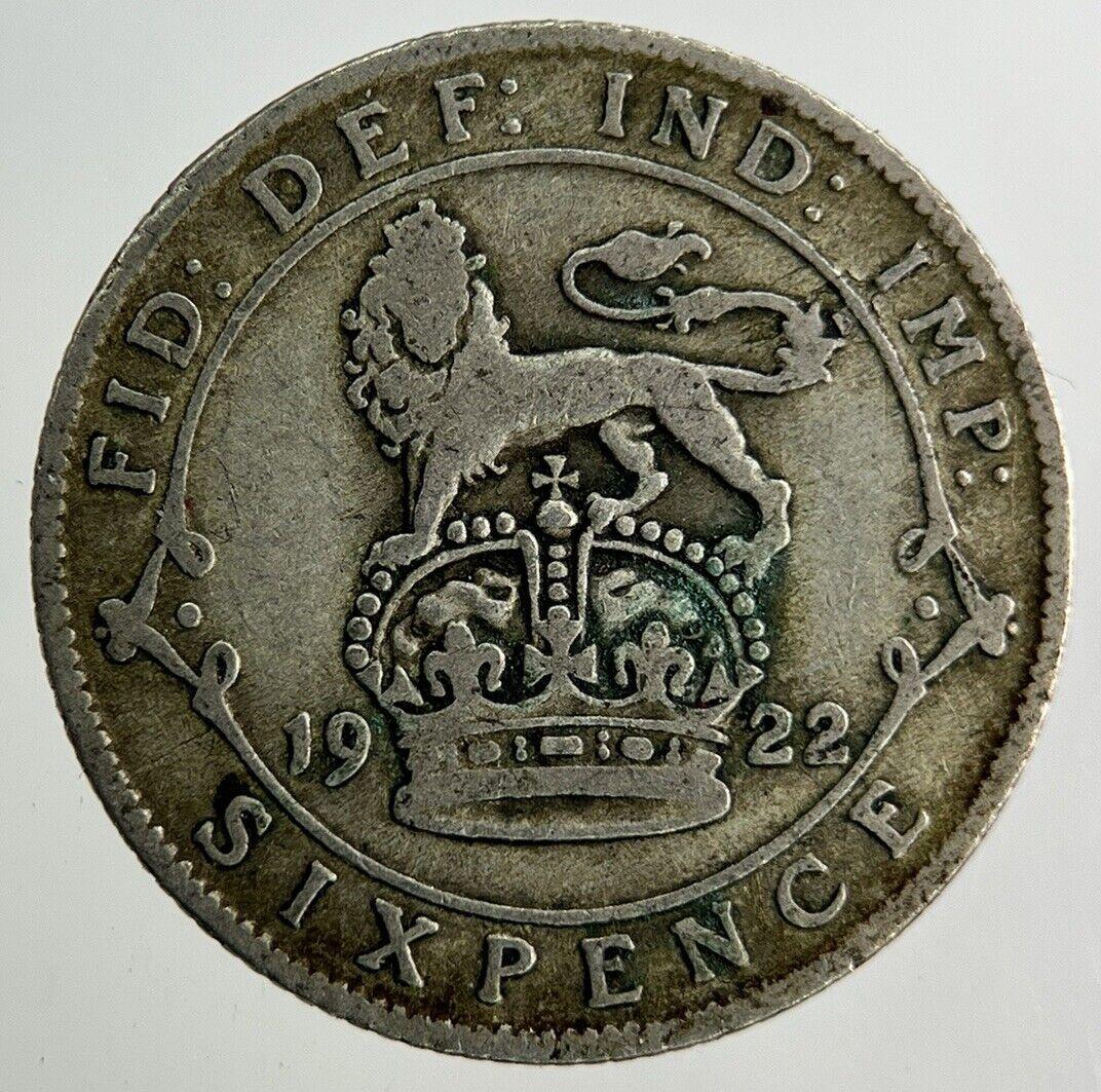 1922 George V Sixpence Silver Coin | Collectable Grade