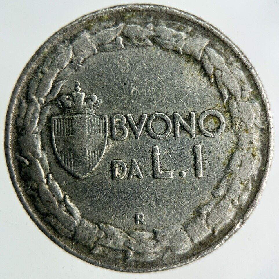 1922 Italy 1 Lira Coin | Fine Collectable Grade