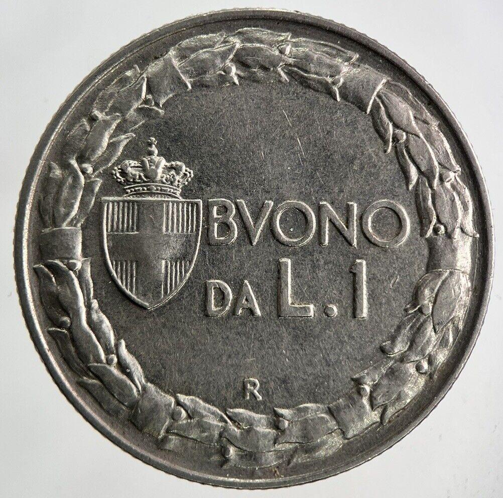 1922 Italy 1 Lira Coin | Fine Collectable Grade