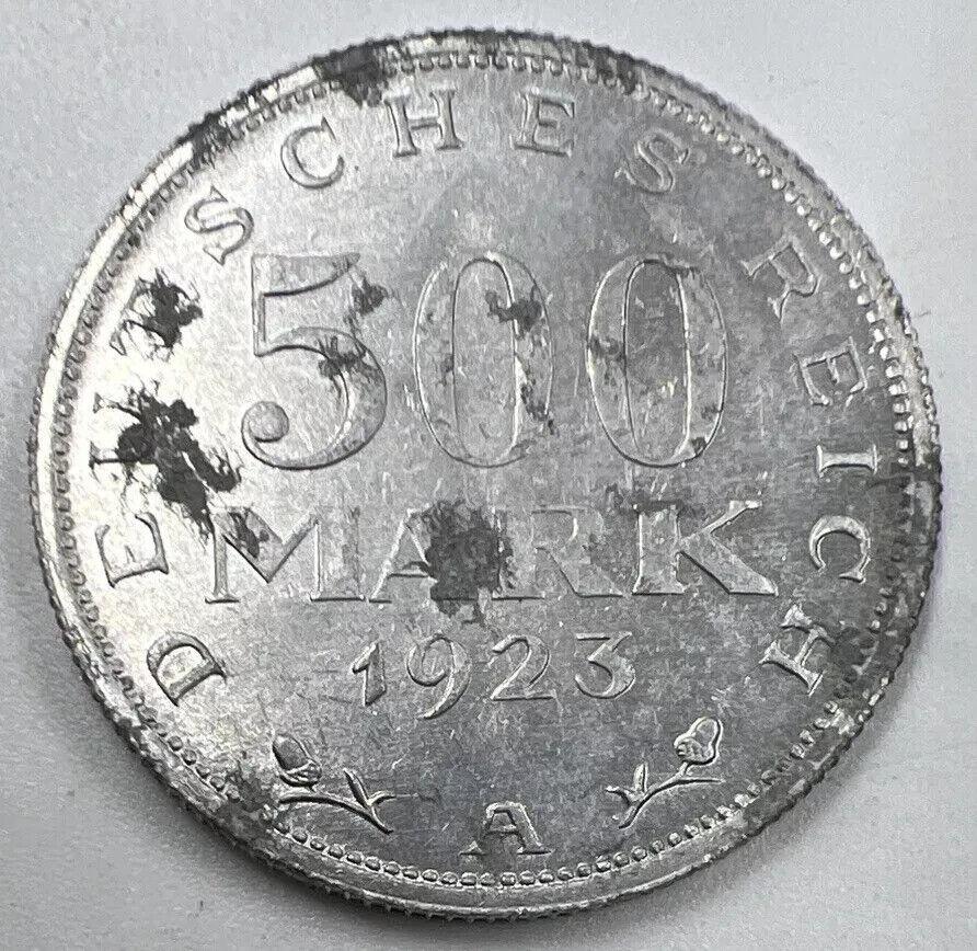1923 Germany 500 Mark Coin | Collectable Grade | a1260