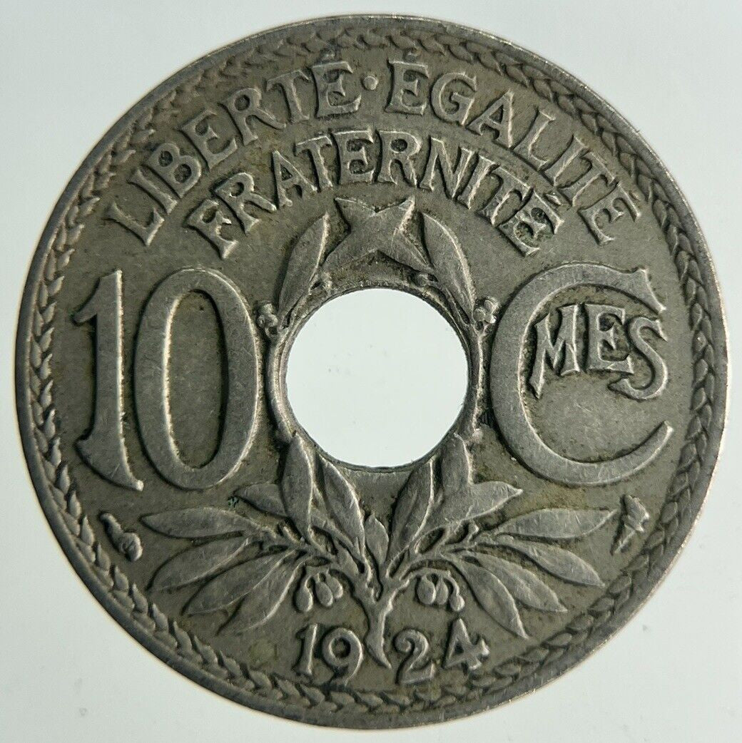 1924 France 10 Centimes Coin | Fine Collectable Grade