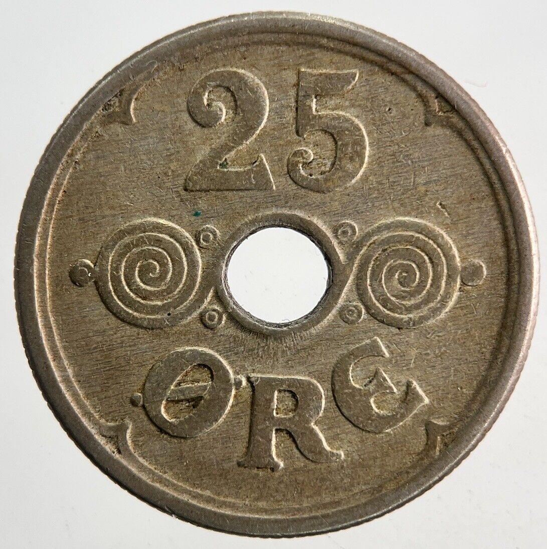 1924 Denmark 25 Ore Coin | Fine Collectable Grade