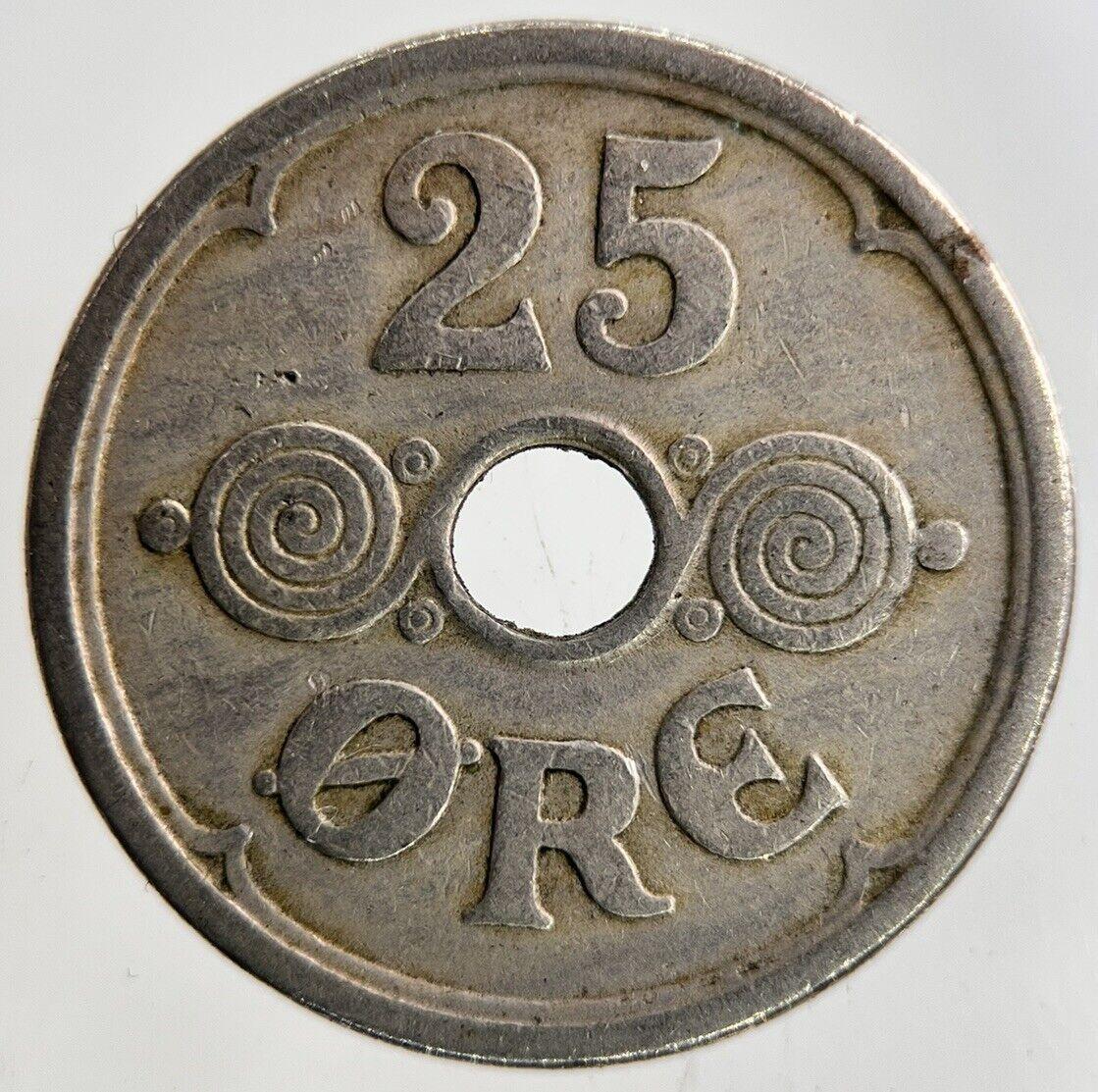 1924 Denmark 25 Ore Coin | Fine Collectable Grade