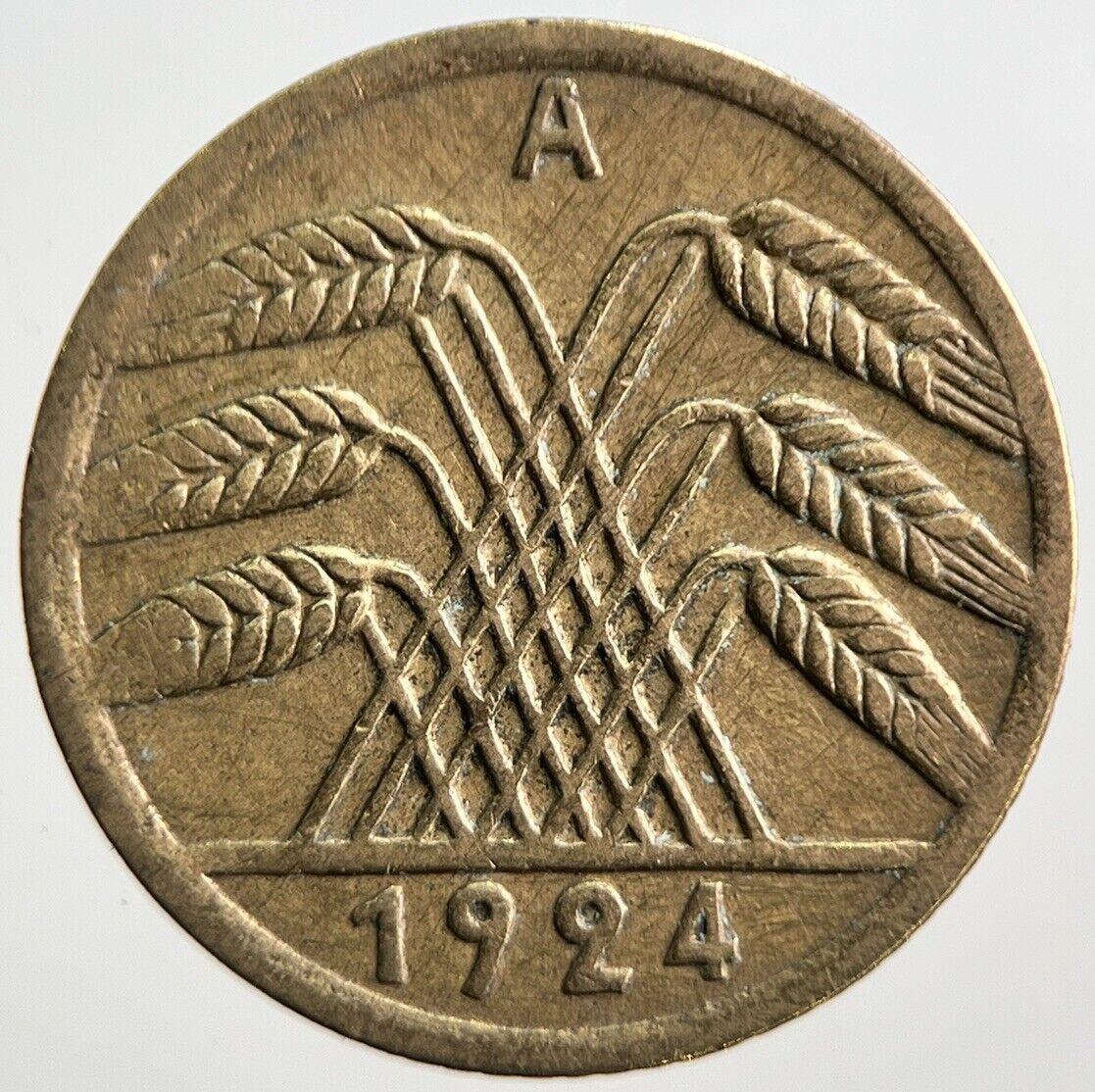 1924-A Germany 5 Pfennig Coin | Collectable Grade | a3086