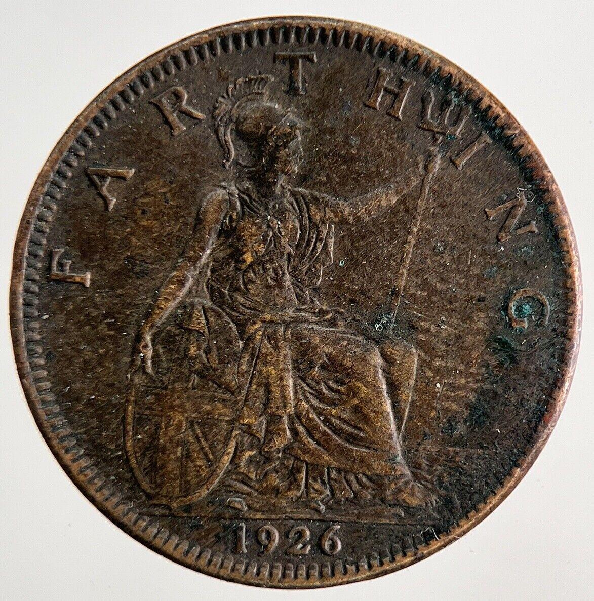 1926 George V Farthing Coin | Very High Grade | a7428