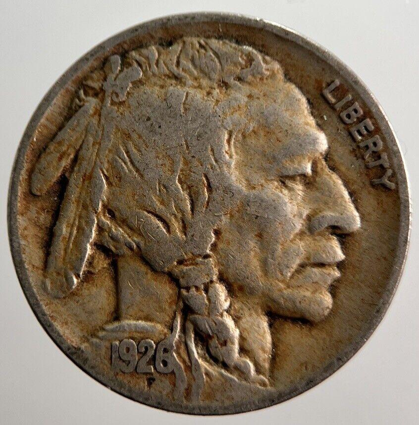 1926 US USA Buffalo Indian Head Nickel Coin | Fine Collectable Grade | a3032