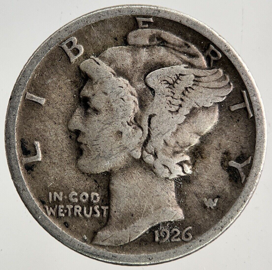 1926 US USA Mercury One Dime Silver Coin | Collectable Grade