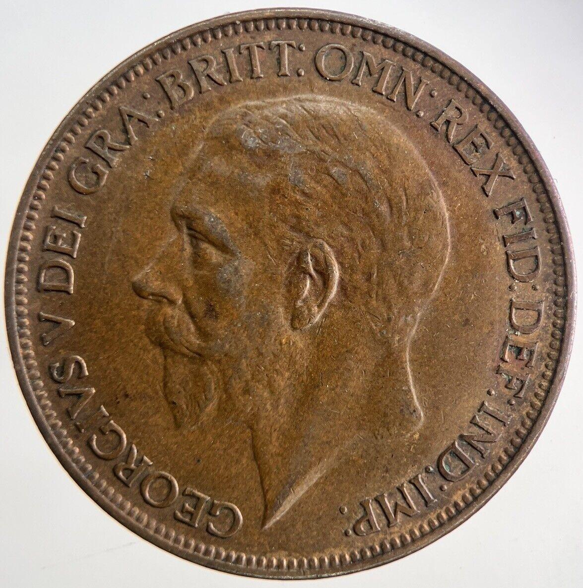 1927 George V One Penny Coin | Very High Grade