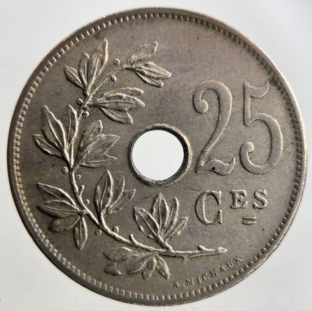 1927 Belgium 25 Centimes Coin | Fine Collectable Grade