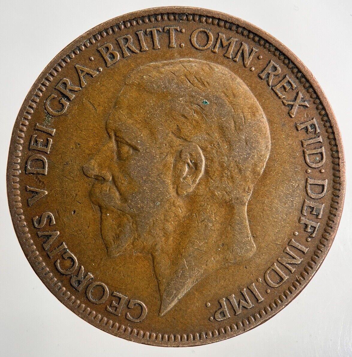 1927 George V One Penny Coin | Fine Collectable Grade