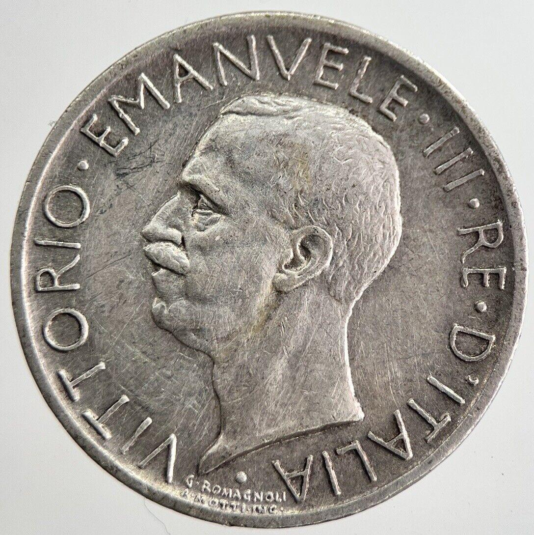 1927 Italy 5 Lira Silver Coin | Very High Grade | a8531