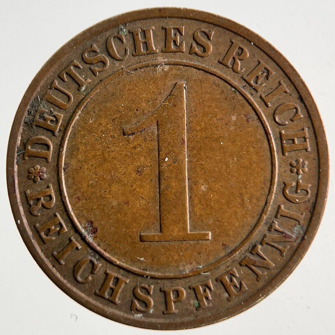 1927 Germany 1 Pfennig Coin | Fine Collectable Grade