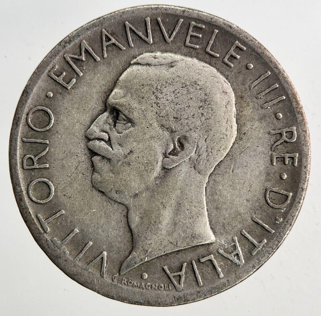 1927 Italy 5 Lira Silver Coin | Fine Collectable Grade