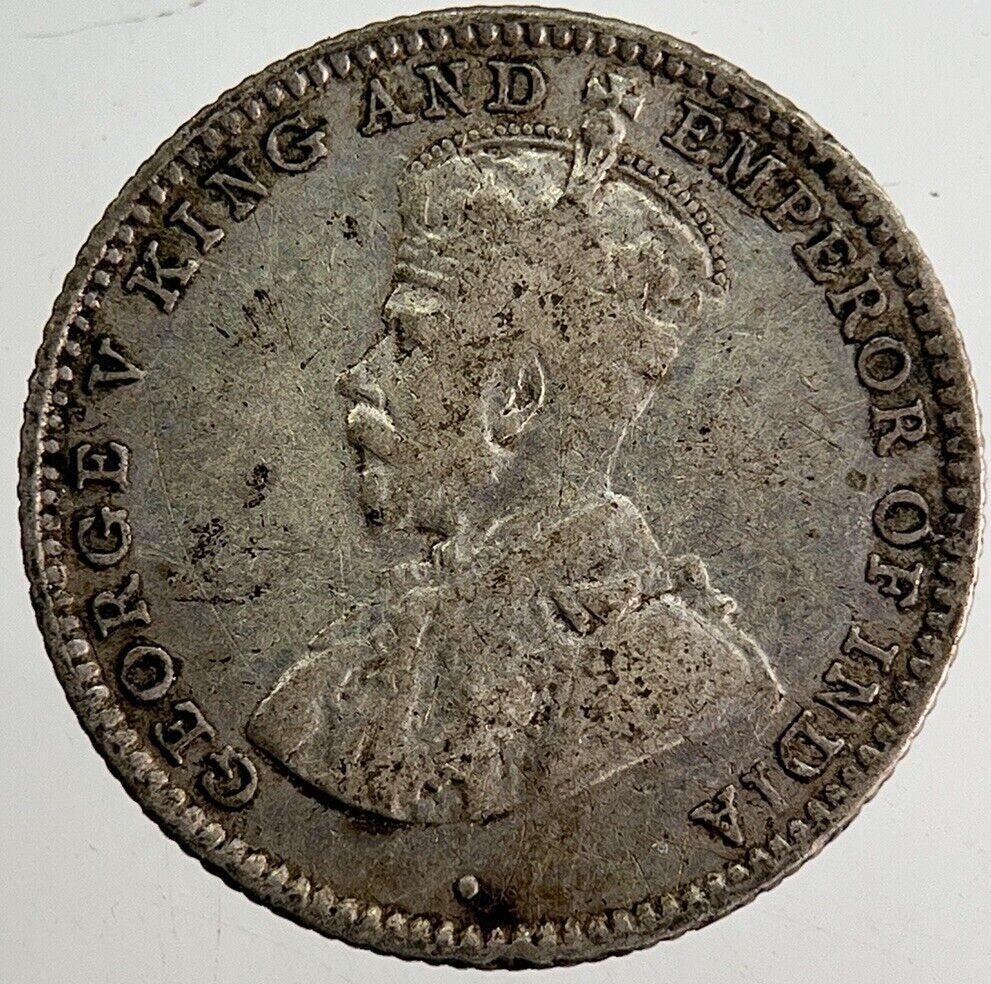 1928 10 Cents Ceylon Sri Lanka Silver Coin | Fine Collectable Grade | a8762