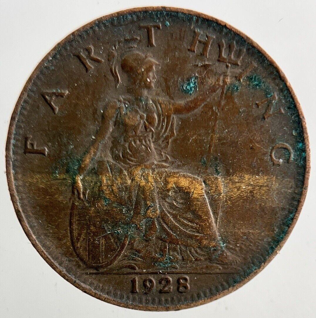 1928 George V Farthing Coin | Fine Collectable Grade