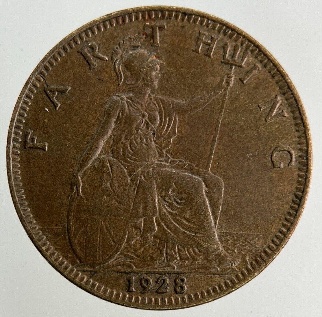 1928 George V Farthing Coin | Fine Collectable Grade