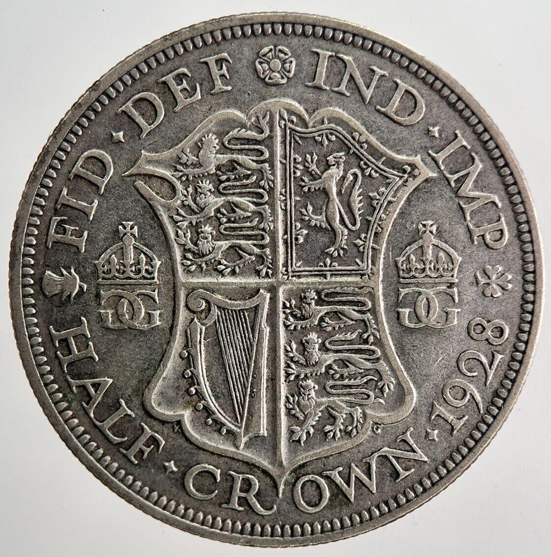 1928 George V Half-Crown Silver Coin | Fine Collectable Grade | a6715