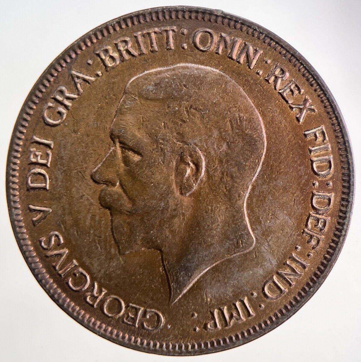 1928 George V One Penny Coin | Fine Collectable Grade