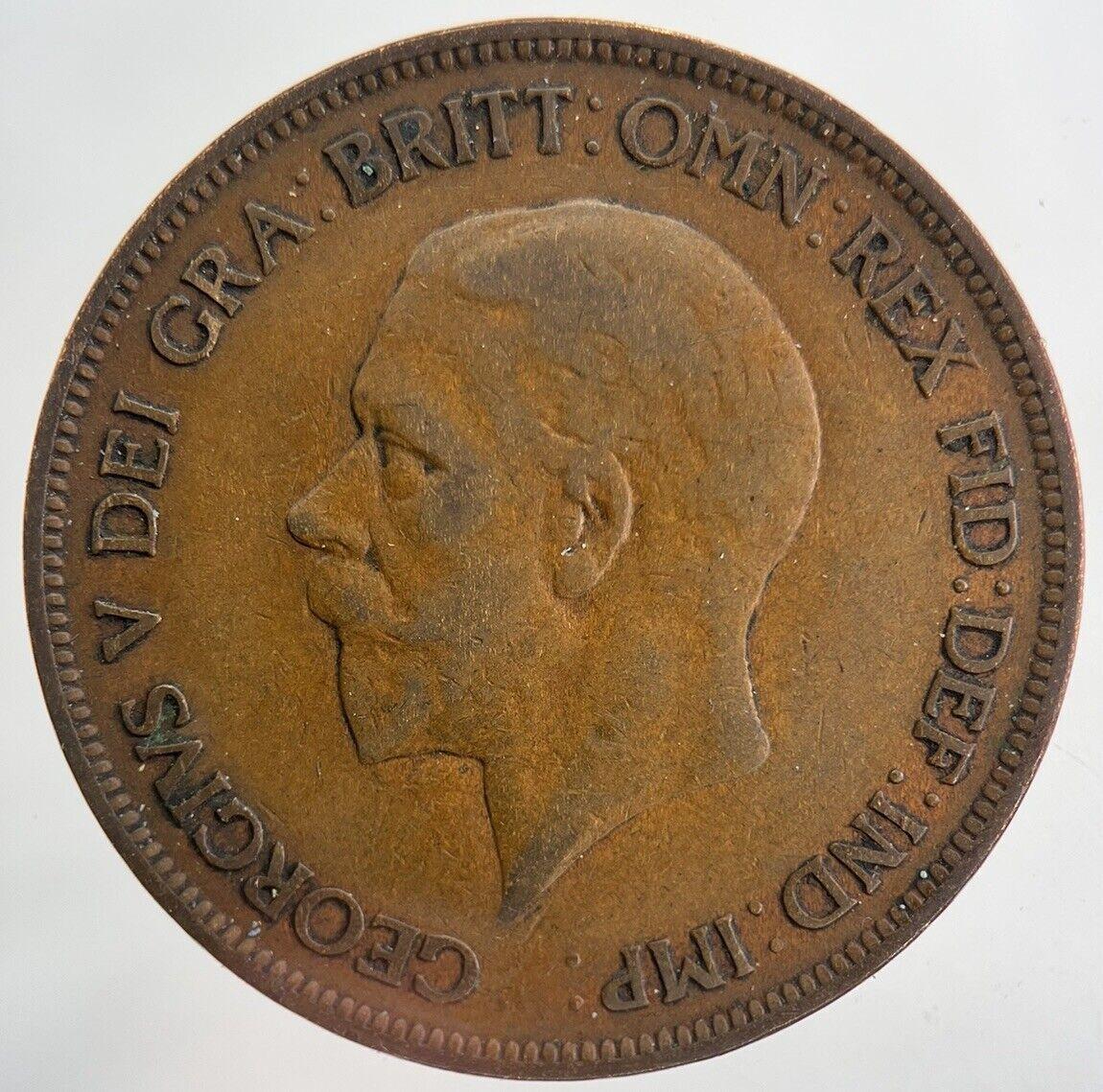 1928 George V One Penny Coin | Fine Collectable Grade