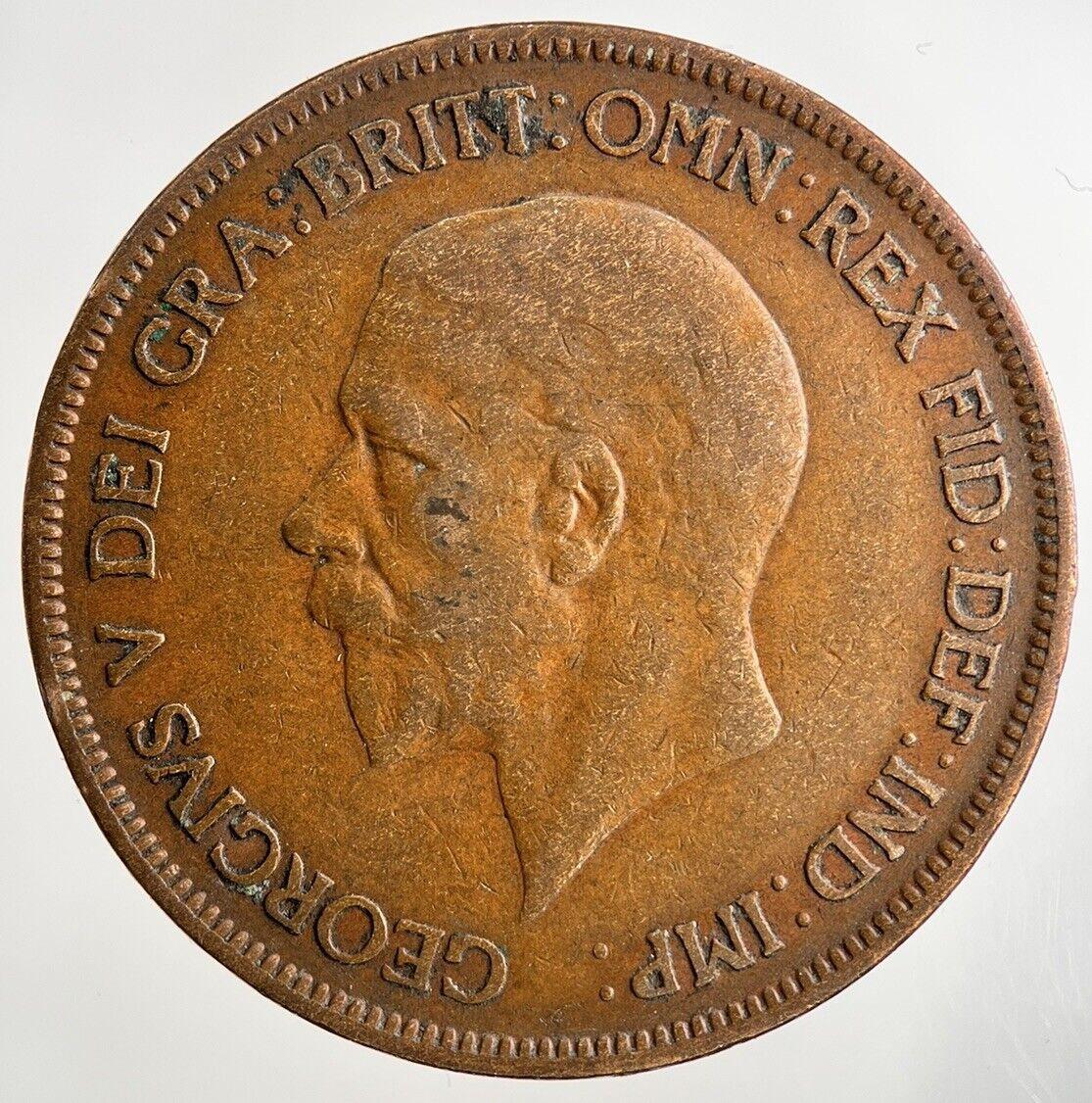 1928 George V One Penny Coin | Fine Collectable Grade