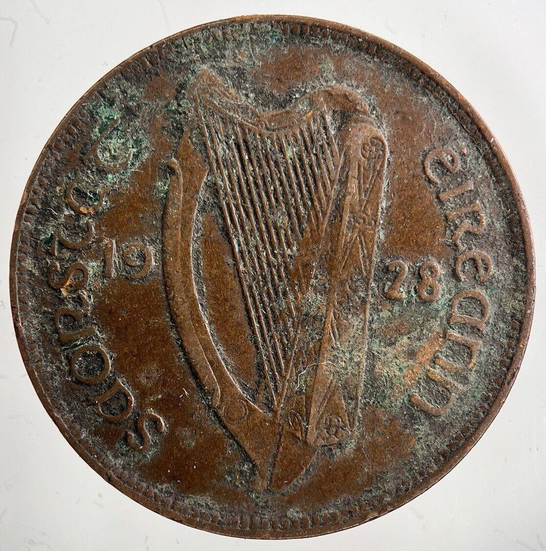 1928 Irish One Penny Coin | Collectable Grade