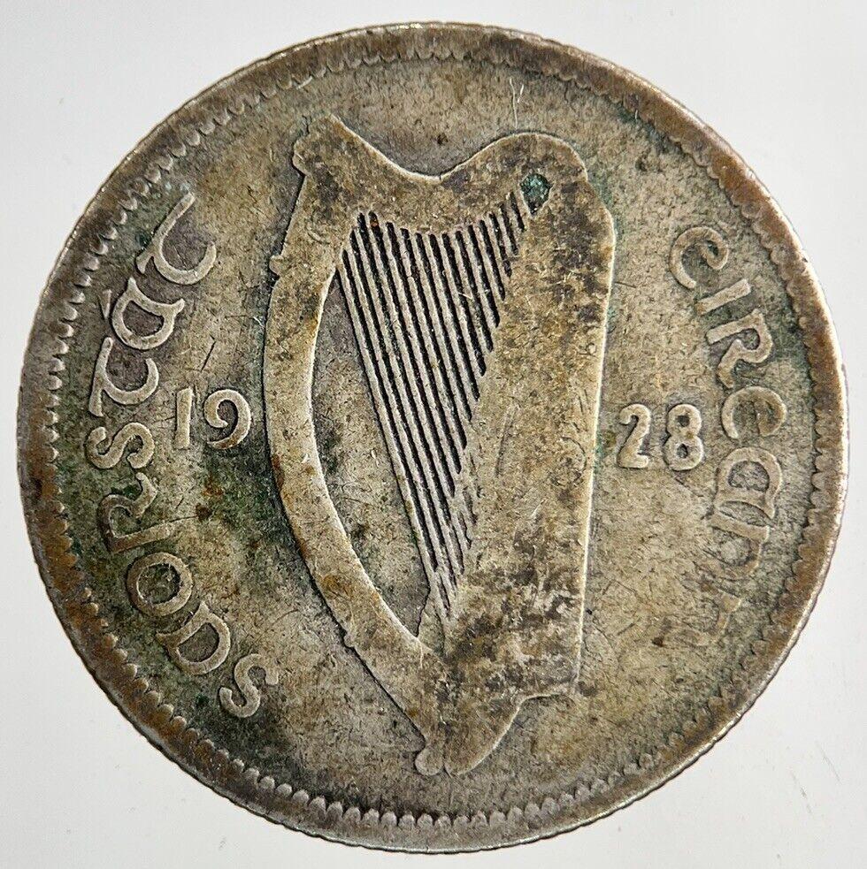 1928 Irish Shilling Silver Coin | Collectable Grade