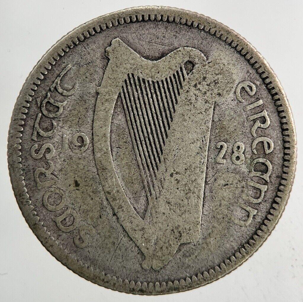 1928 Irish Stamped Shilling Silver Coin | Collectable Grade
