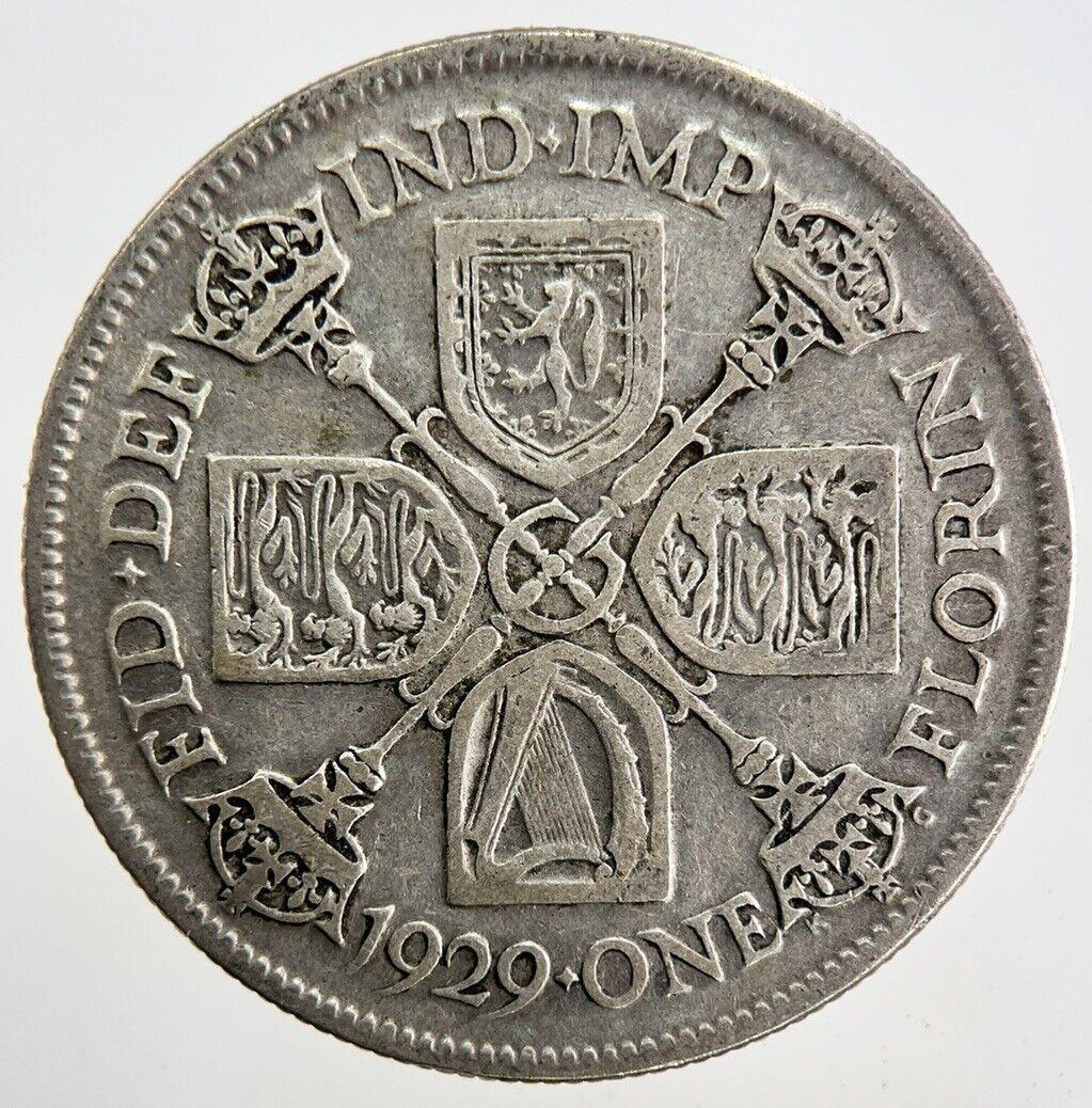 1929 George V Florin Silver Coin | Fine Collectable Grade