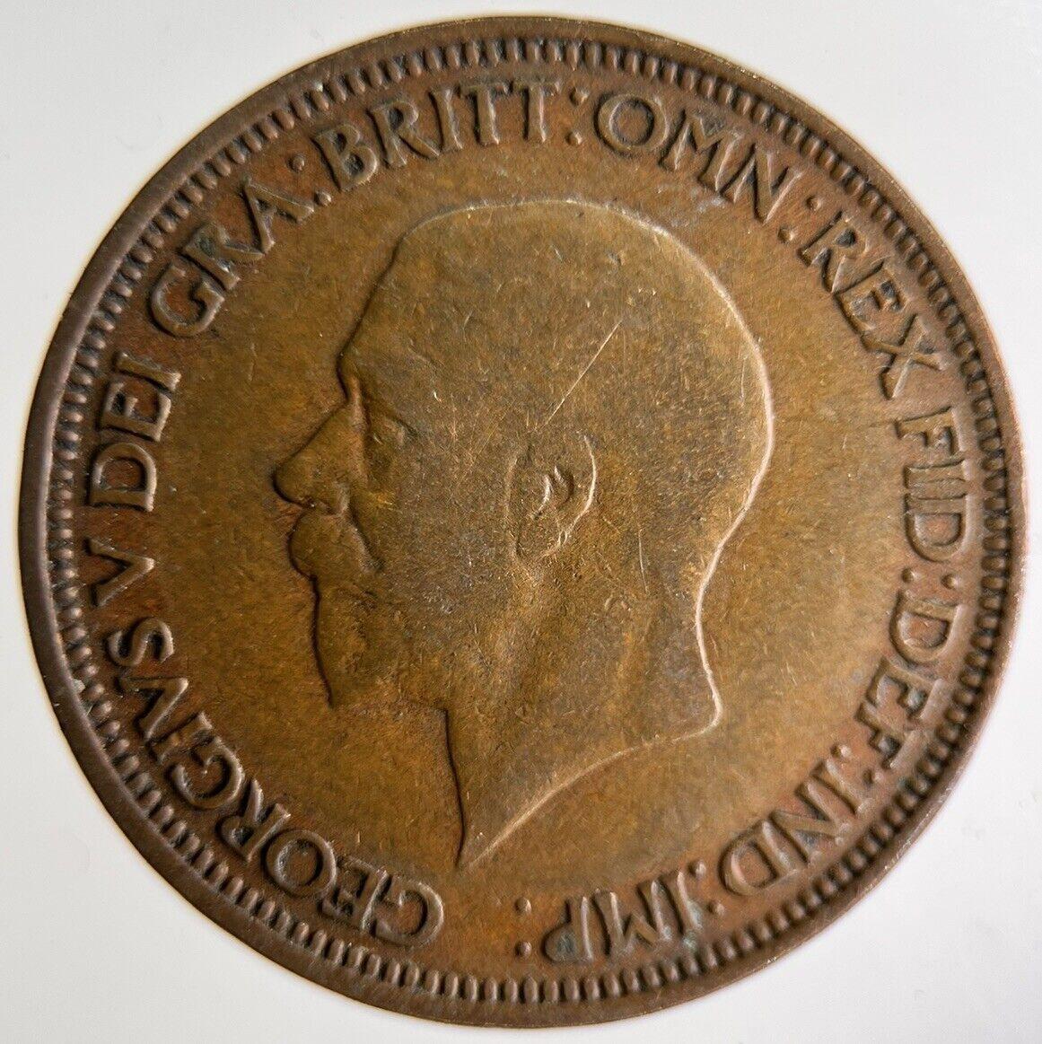 1929 George V Half-Penny Coin | Fine Collectable Grade