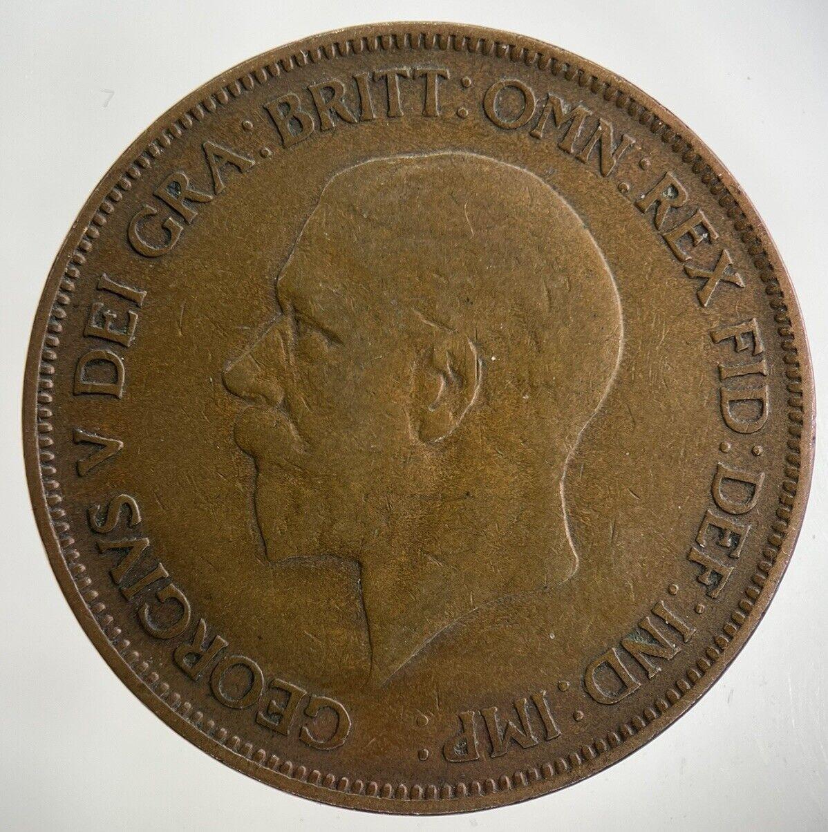 1929 George V One Penny Coin | Fine Collectable Grade