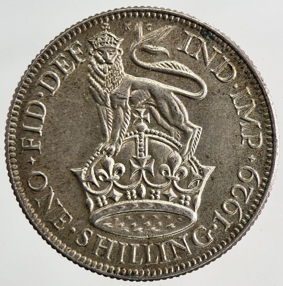 1929 George V Shilling Silver Coin | Very High Grade