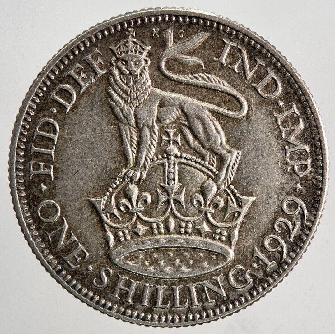 1929 George V Shilling Silver Coin | Very High Grade | a6675
