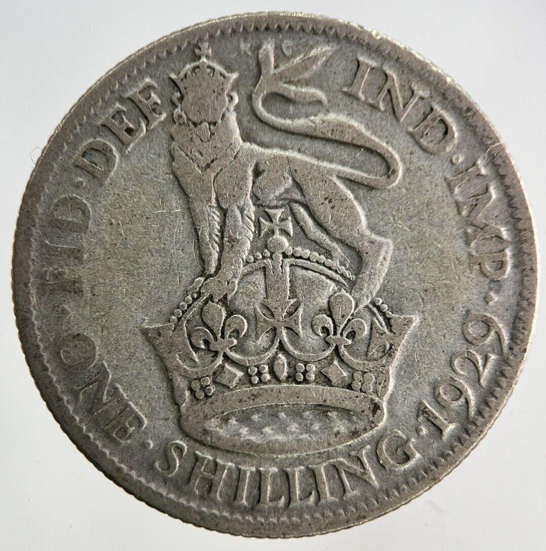 1929 George V Shilling Silver Coin | Fair Grade