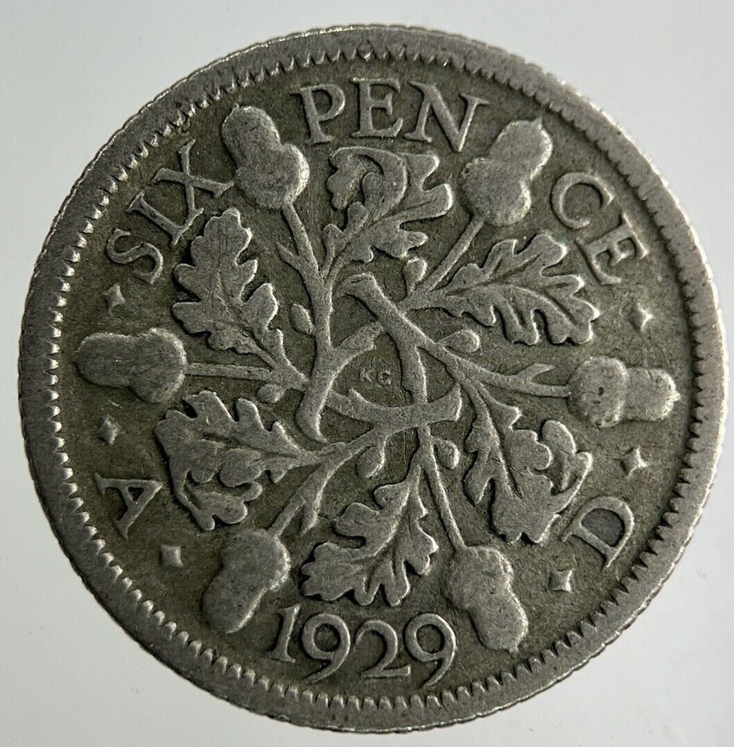 1929 George V Sixpence Silver Coin | Collectable Grade